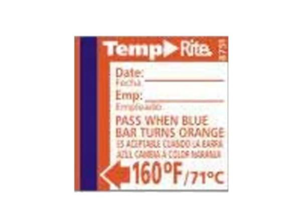 Taylor 8751 Temperature Sensor w/ Stick-On Dishwasher Labels, 160 F Degrees - 12ea/Case