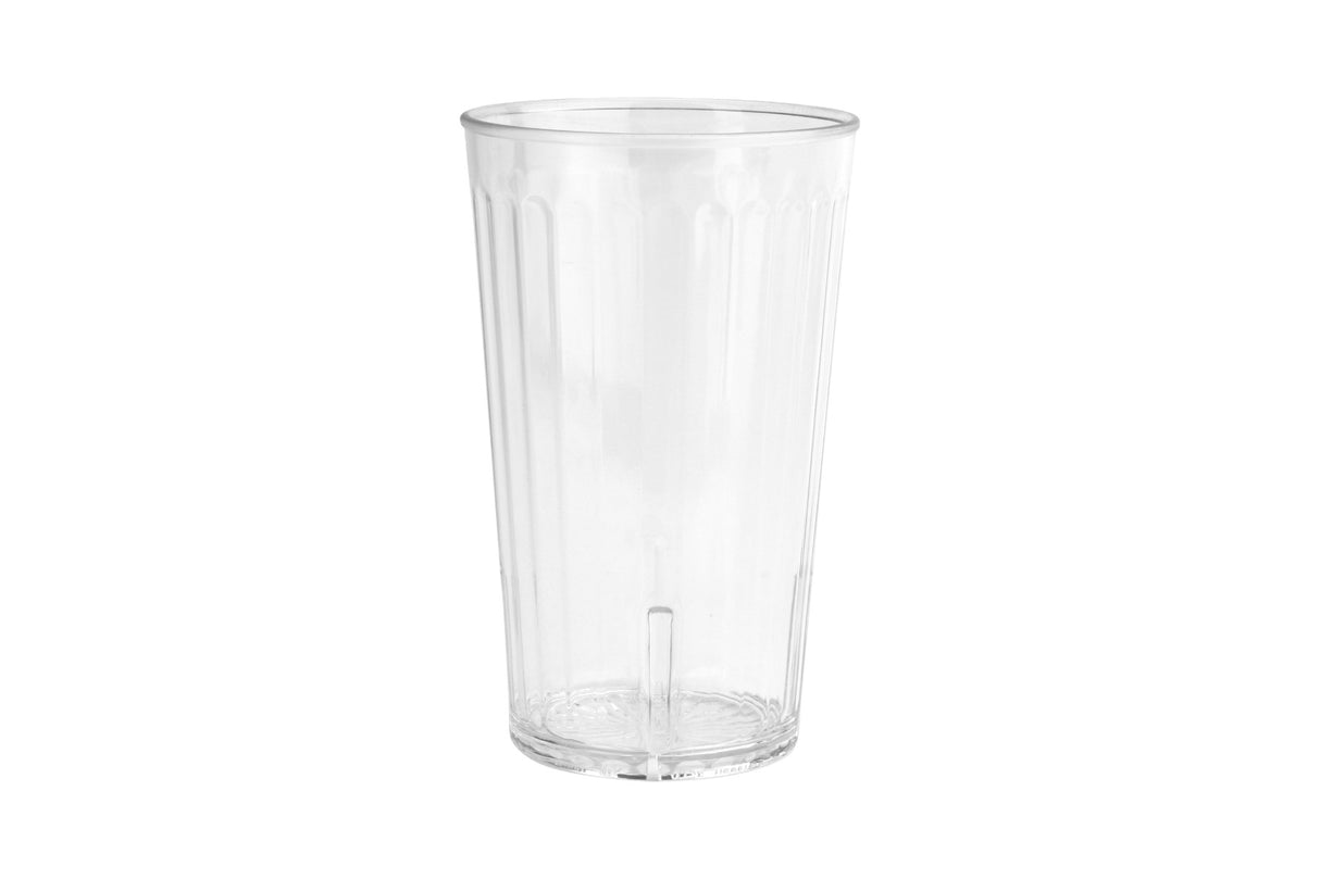 GET 8820-1-CL Spektrum SAN Plastic Stackable Fluted Tumbler 20 oz. - Clear - 24/Case