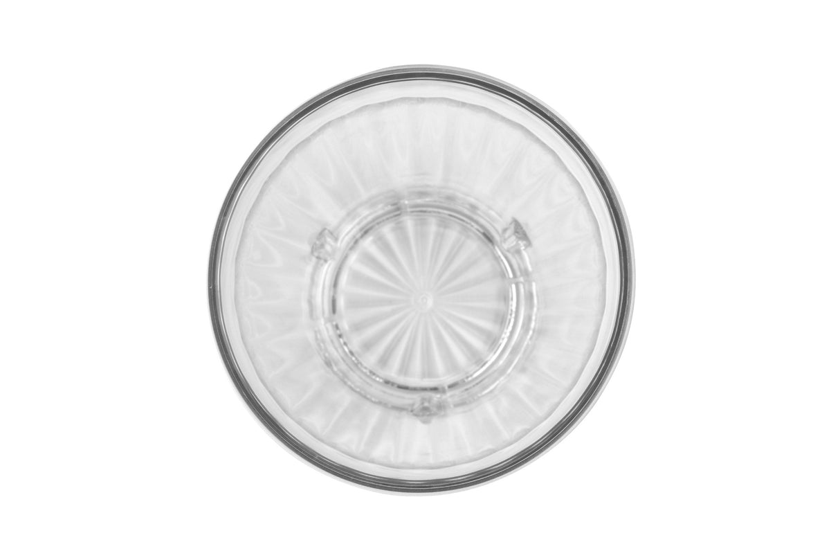 GET 8822-1-CL Spektrum SAN Plastic Stackable Fluted Tumbler 22 oz. - Clear - 72/Case