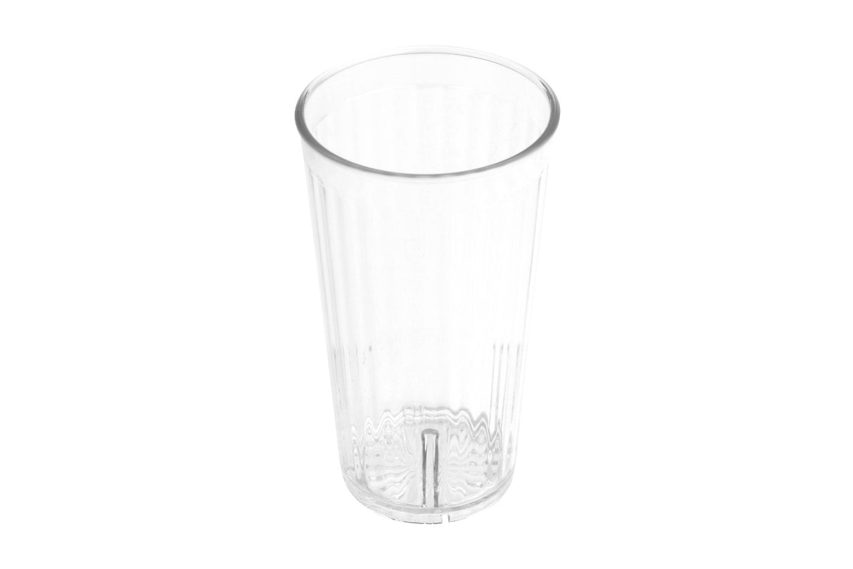 GET 8822-1-CL Spektrum SAN Plastic Stackable Fluted Tumbler 22 oz. - Clear - 72/Case