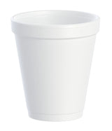 Dart 8J8 Insulated Foam Cup 8 oz (Case of 1000) Restaurant Disposable Cups