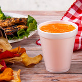 Dart 8J8 Insulated Foam Cup 8 oz (Case of 1000) Restaurant Disposable Cups