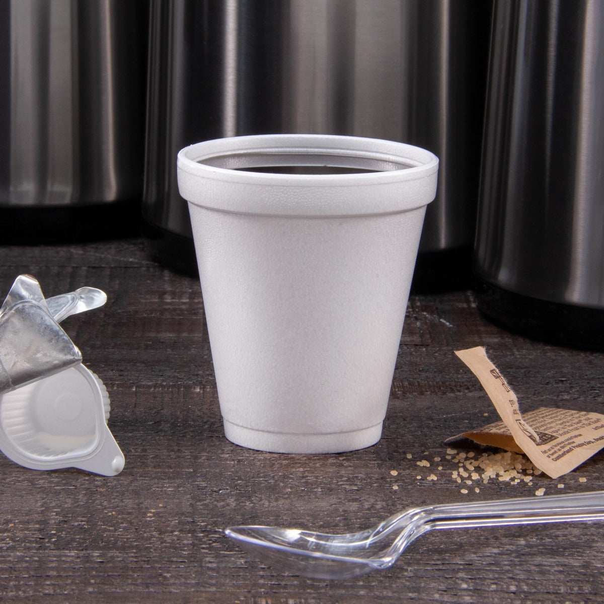 Dart 8J8 Insulated Foam Cup 8 oz (Case of 1000) Restaurant Disposable Cups