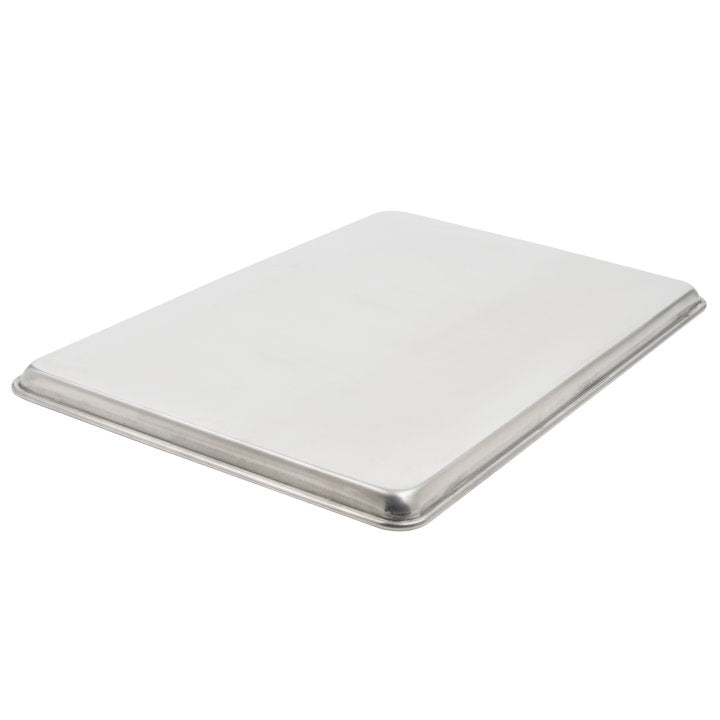 Vollrath 9001 Wear-Ever Heavy Duty Full Size 16 Gauge Wire in Rim Aluminum Bun / Sheet Pan 18" x 26"