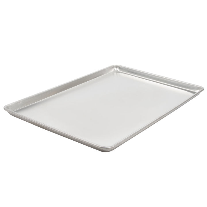 Vollrath 9001 Wear-Ever Heavy Duty Full Size 16 Gauge Wire in Rim Aluminum Bun / Sheet Pan 18" x 26"