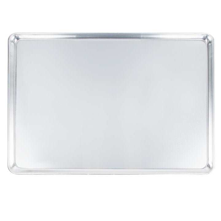 Vollrath 9003 Wear-Ever Heavy Duty Full Size 19 Gauge Wire in Rim Aluminum Bun / Sheet Pan 18" x 26"
