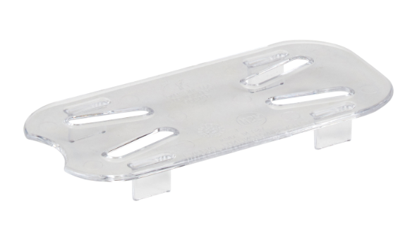 Cambro 90CWD135 Camwear Food Pan Drain Shelf - 1/9 Size, Clear - 6/Case