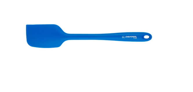 Dexter-Russell 91530 One-Piece Heat-Resistant Silicone Scraper Spatula 11" - Blue - 12/Case