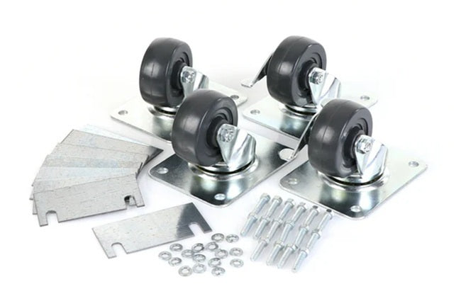 True 942288 Swivel Plate Casters 3" - for TDD, TDB, TB Series - 4/set (2 w/ Brakes)