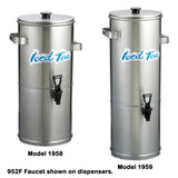 TableCraft 952F Tomlinson Black Heavy Duty Replacement Faucet - fits 1958 & 1959 Beverage Dispensers
