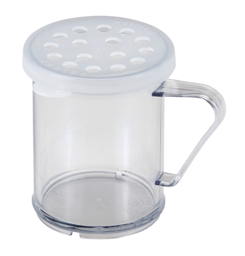 Cambro 96SKRP135 10 oz Shaker/Dredge w/ Lid for Parsley, Polycarbonate -12ea/Case