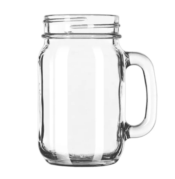 Libbey 97084 16 1/2 oz County Fair Plain Panel Drinking Jar