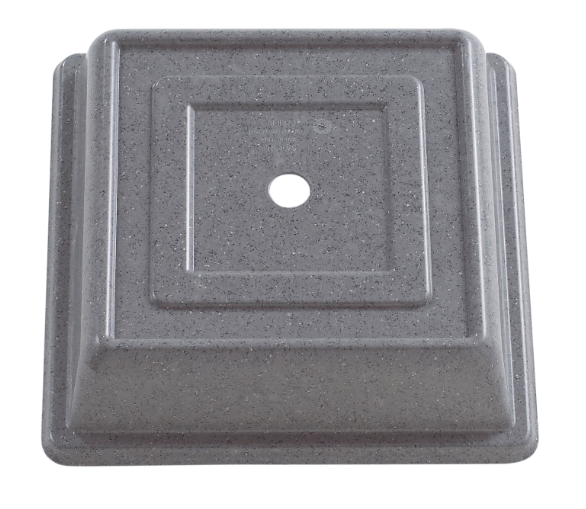 Cambro 978SFVS191 10" Square Versa Plate Cover - 9 7/8" Oneida Sant' Andrea, Granite Gray -12ea/Case