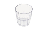 GET 9909-1-CL Bahama SAN Plastic Stackable Paneled Rock Tumbler 9 oz. - Clear - 24/Case