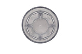 GET 9910-1-CL Bahama SAN Plastic Stackable Paneled Double Rock Tumbler 10 oz. - 24/Case