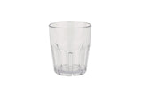 GET 9912-1-CL Bahama SAN Plastic Stackable Paneled Double Rock Tumbler 12 oz. - Clear - 24/Case