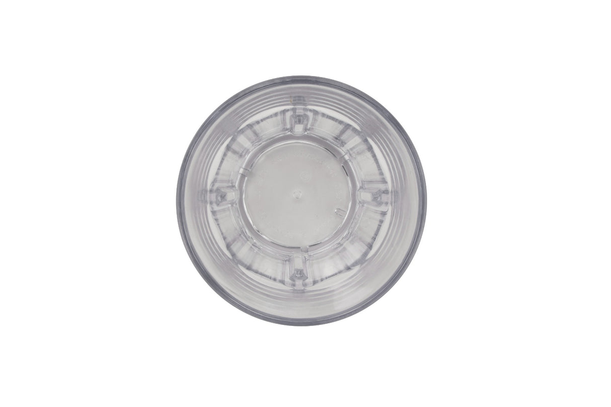GET 9912-1-CL Bahama SAN Plastic Stackable Paneled Double Rock Tumbler 12 oz. - Clear - 24/Case