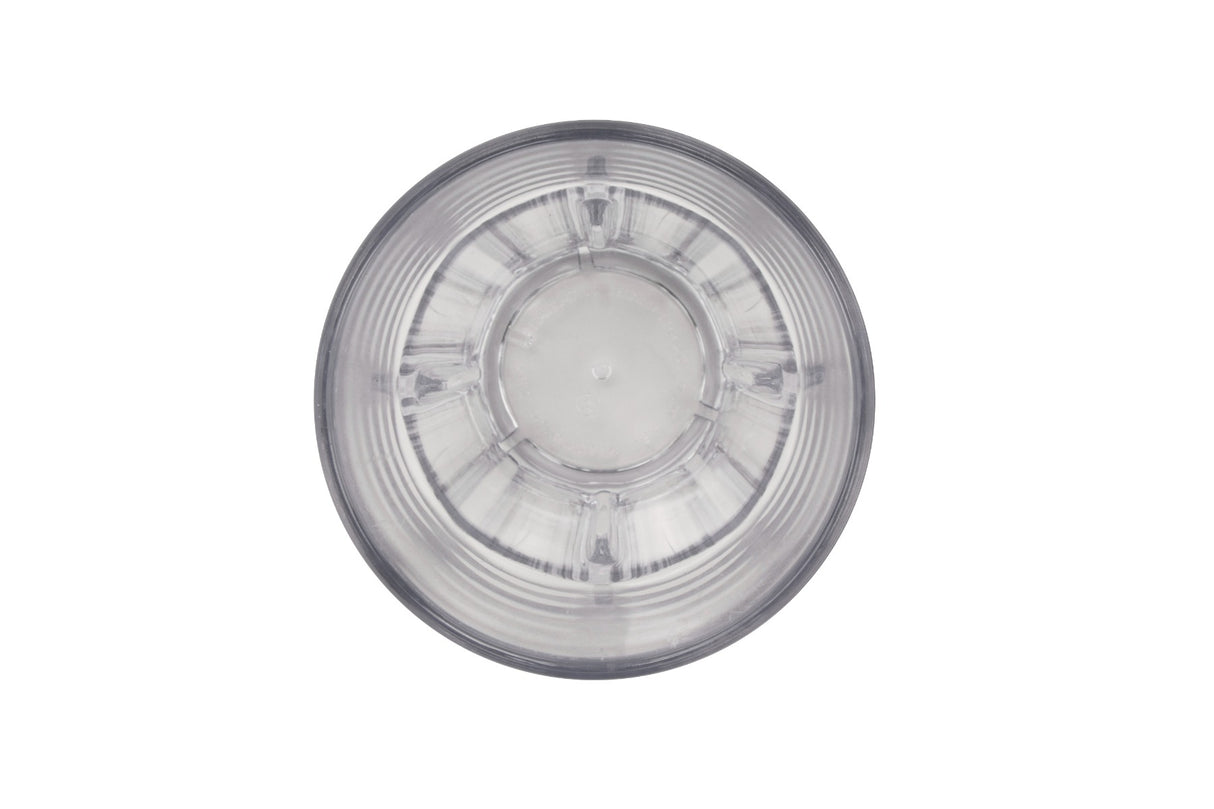 GET 9914-1-CL Bahama SAN Plastic Stackable Paneled Double Rock Tumbler 14 oz. - Clear - 24/Case