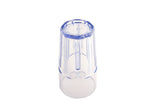GET 9916-1-BL Bahama SAN Plastic Stackable Paneled Cooler Tumbler 16 oz. - Blue - 72/Case