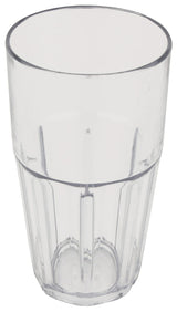 GET 9922-1-CL Bahama SAN Plastic Stackable Paneled Cooler Tumbler 22 oz. - Clear - 12/Case