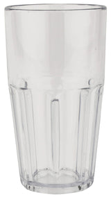 GET 9922-1-CL Bahama SAN Plastic Stackable Paneled Cooler Tumbler 22 oz. - Clear - 12/Case