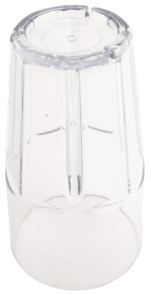 GET 9932-1-CL Bahama SAN Plastic Stackable Paneled Cooler Tumbler 32 oz. - Clear - 24/Case
