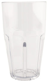 GET 9932-1-CL Bahama SAN Plastic Stackable Paneled Cooler Tumbler 32 oz. - Clear - 24/Case