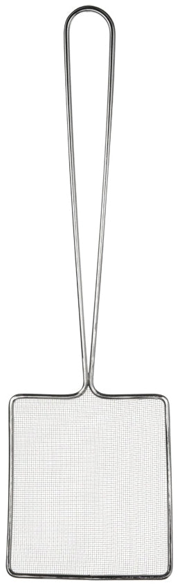 Browne 997 Nickel-Plated Fine Mesh Square Skimmer 5" x 6" Blade with 11-4/5" Loop Handle