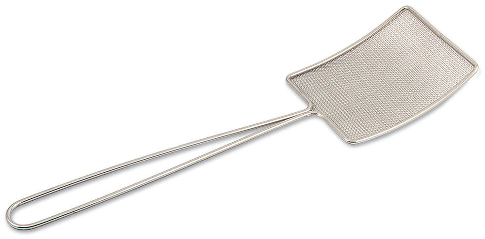 Browne 997 Nickel-Plated Fine Mesh Square Skimmer 5" x 6" Blade with 11-4/5" Loop Handle