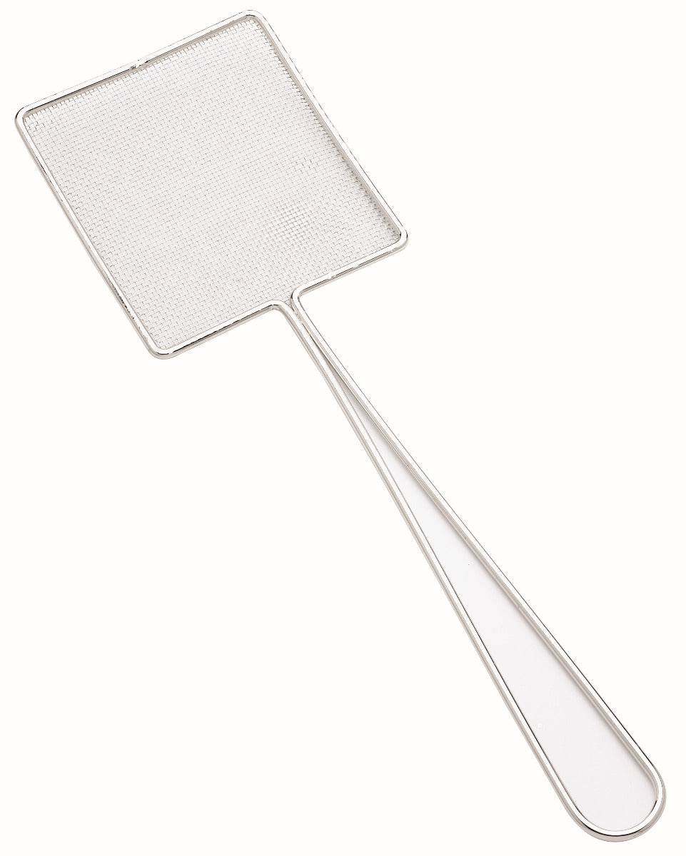 Browne 997 Nickel-Plated Fine Mesh Square Skimmer 5" x 6" Blade with 11-4/5" Loop Handle