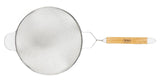 TableCraft 99 Tin-Plated Medium Double Mesh Strainer with 10-1/4" dia. Bowl and Wood Handle