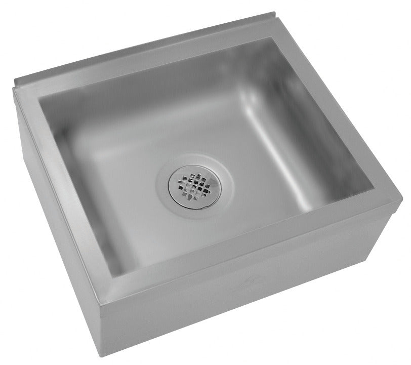 Advance Tabco 9-OP-20-EC-X Special Value Stainless Steel 1-Compartment Floor Mount Mop Sink with 20" x 16" x 6" Deep Bowl