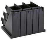 Cambro 9RS9110 Versa Condiment Organizer Rack with 9 Bins - Black