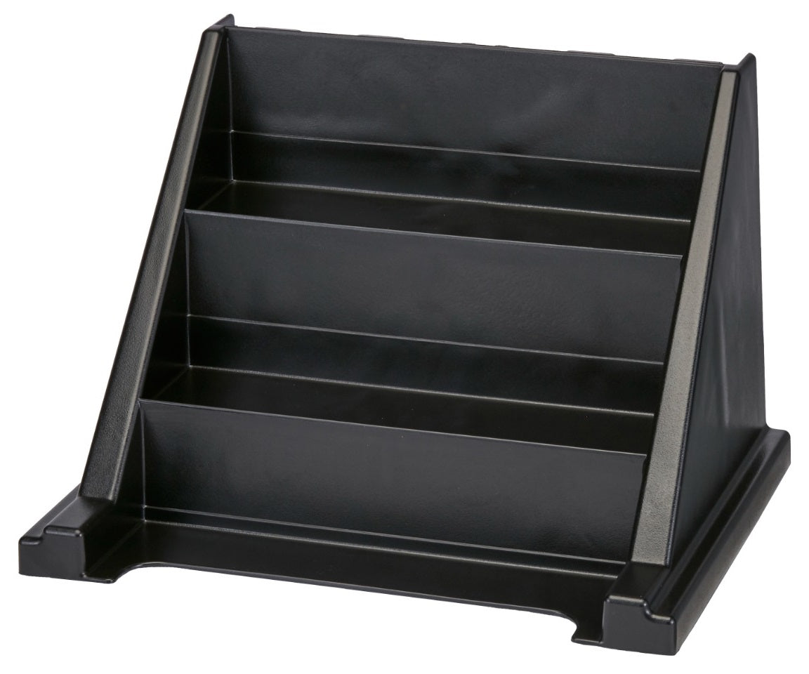Cambro 9RS9110 Versa Condiment Organizer Rack with 9 Bins - Black