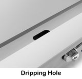 Atosa ATMG-48 CookRite Countertop Heavy-Duty Gas Griddle with 4 Burners, Steel Plate & Manual Control 48" - 120,000 BTU