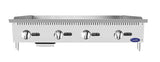 Atosa ATMG-48 CookRite Countertop Heavy-Duty Gas Griddle with 4 Burners, Steel Plate & Manual Control 48" - 120,000 BTU