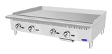 Atosa ATMG-48 CookRite Countertop Heavy-Duty Gas Griddle with 4 Burners, Steel Plate & Manual Control 48" - 120,000 BTU