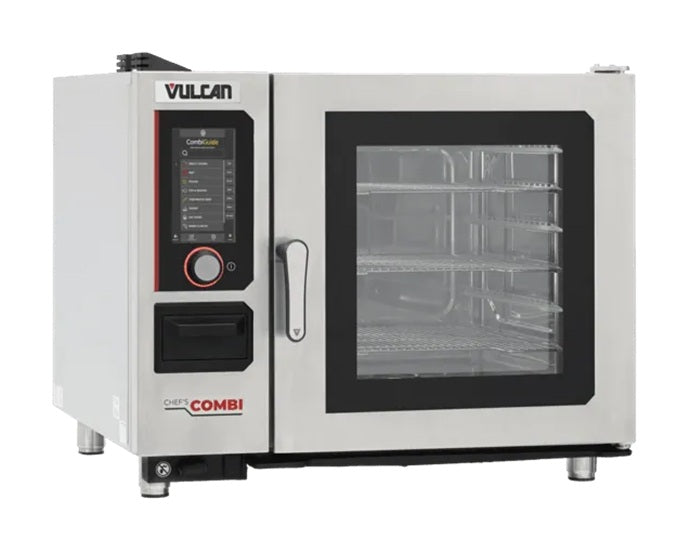 Vulcan CHEF-62G Chef'sCombi 6-Level Full Size Natural Gas / Steam Generator Combi Oven - 112,601 BTU - 120v