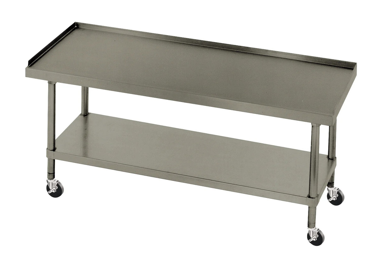 Advance Tabco ES-302C Stainless Steel Mobile Equipment Stand with Adjustable Undershelf 24" x 30"