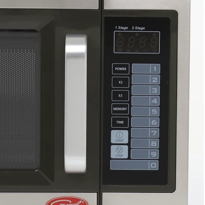 General GEW1000E Stainless Steel Medium Duty Commercial Microwave Oven with Digital Touch Pad Controls 20" - 1.0 cu. ft. - 120V, 1,000W