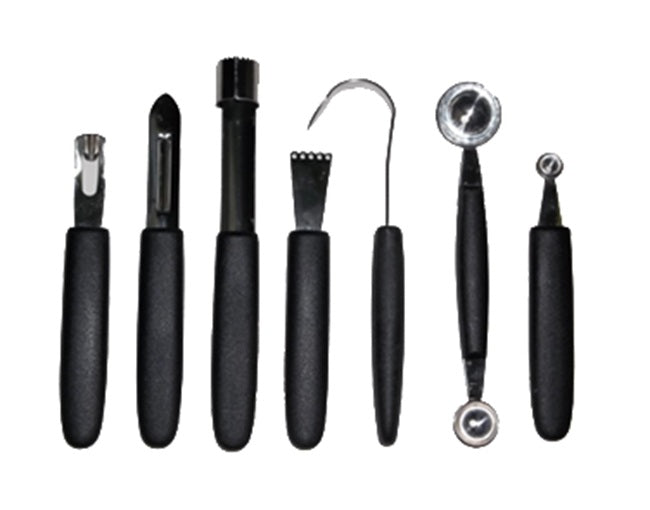 Mundial GH0221 8-Piece Garnishing Tool Set with Soft Black Case
