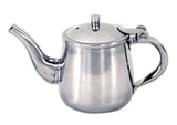 Adcraft GNP-10 Holloware Heavy Stainless Steel Gooseneck Teapot with Hinged Cover and Tubular Handle 10 oz.