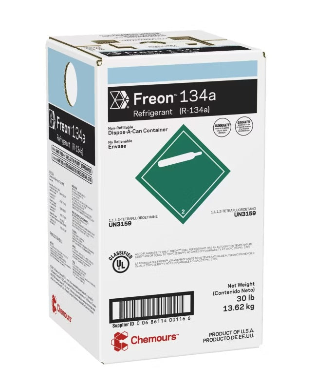Freon HFC134A (R-134a) Refrigerant 30-lb.