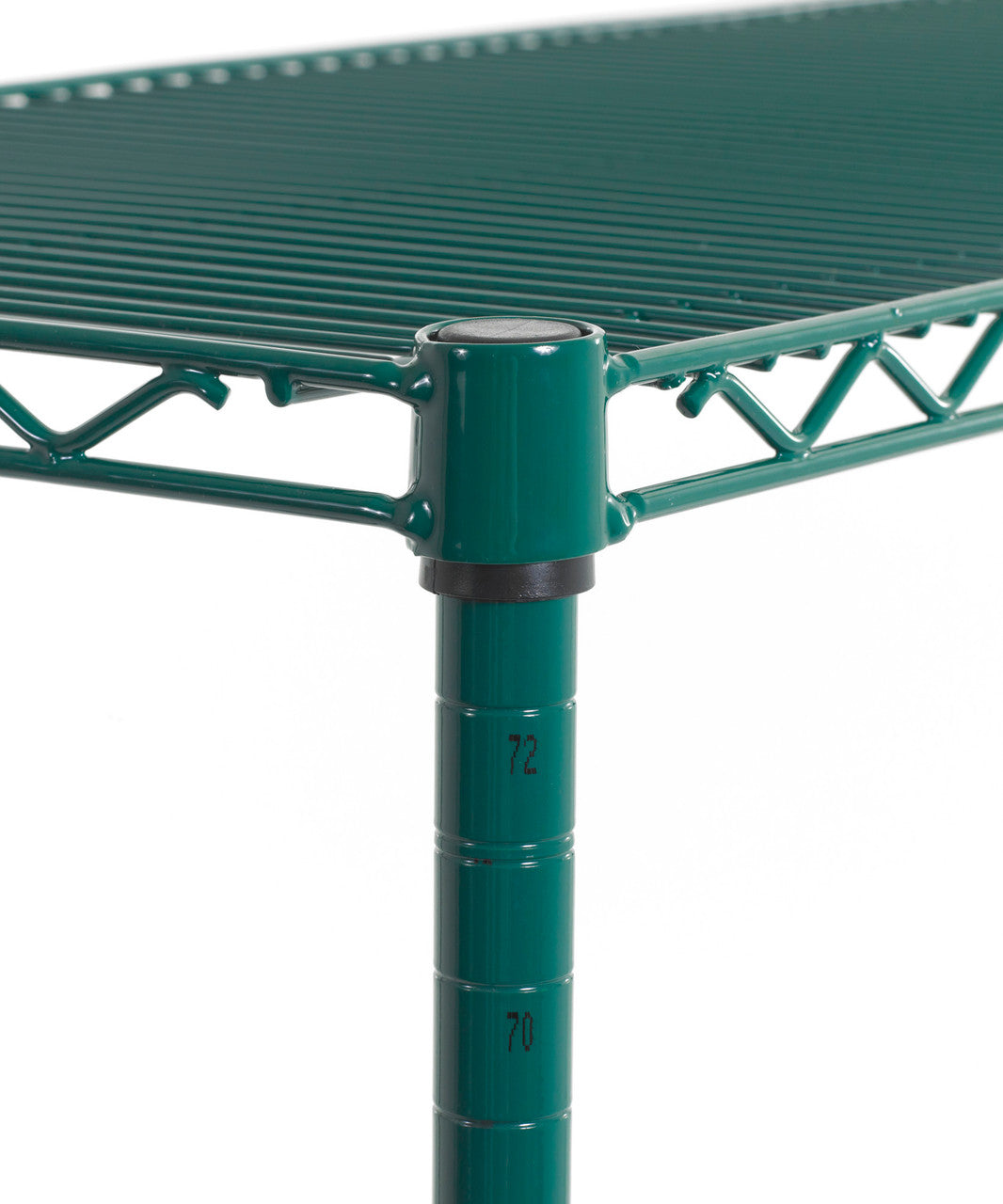 Olympic J33K Green Epoxy Stationary Wire Shelving Post 33"