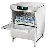 Hobart LXGNPR-2 Advansys Chemical Sanitizing Low Temp Undercounter Glasswasher with PuriRinse - 38 Racks/Hour Capacity - 120v