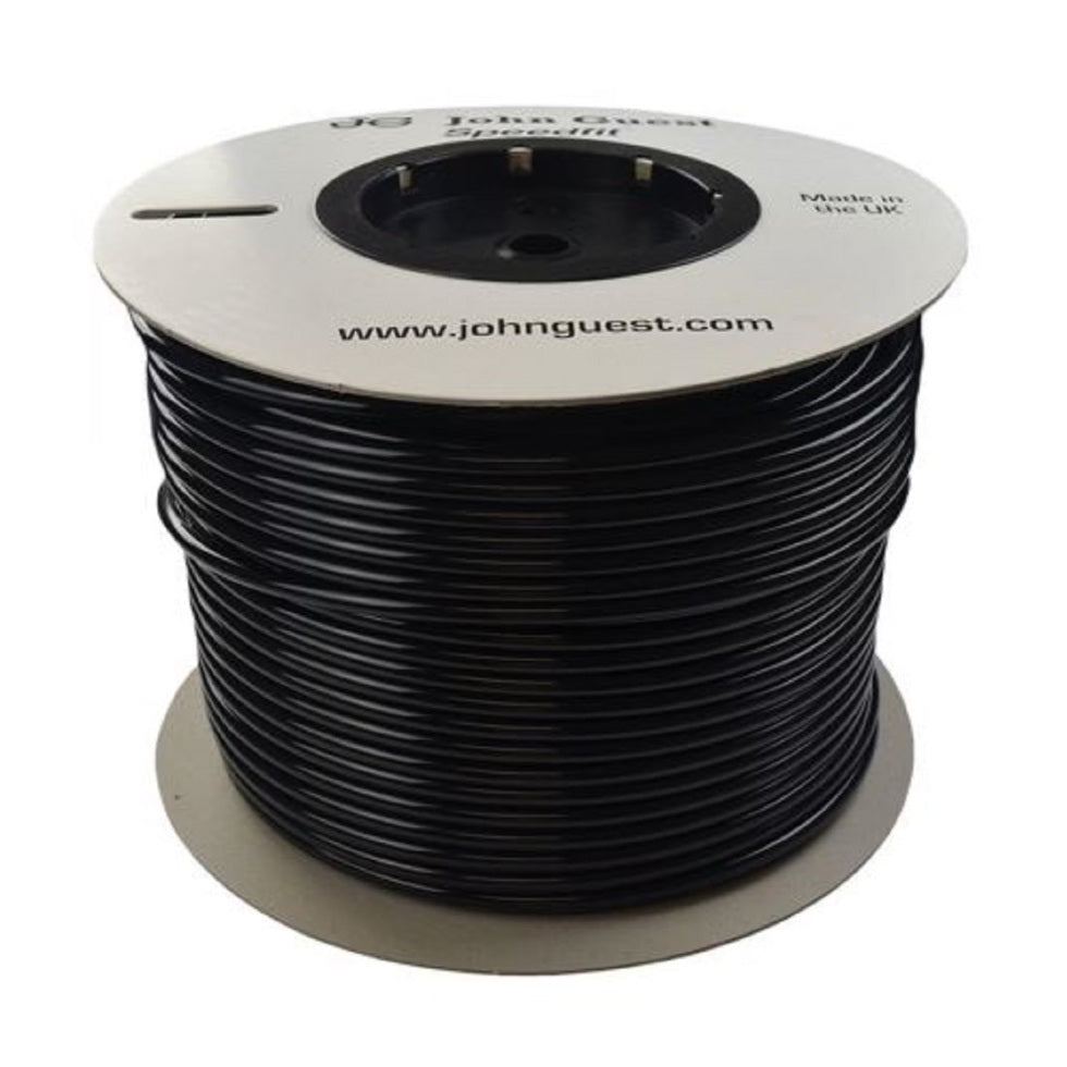 John Guest PE-12-EI Black UV Stabilized LLDPE Plastic Tubing 3/8" OD