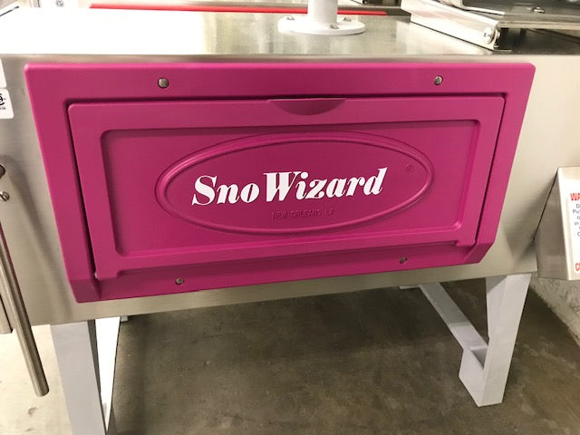 Block Ice Shaver - SnoWizard SnoBall - New Orleans Style Snow Cones - Purple