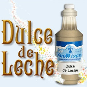 SnoWizard QDUL Snow Cone Syrup Flavor Concentrate 1 qt. - Dulce de Leche