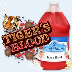 SnoWizard QTIG Snow Cone Syrup Flavor Concentrate 1 qt. - Tiger's Blood