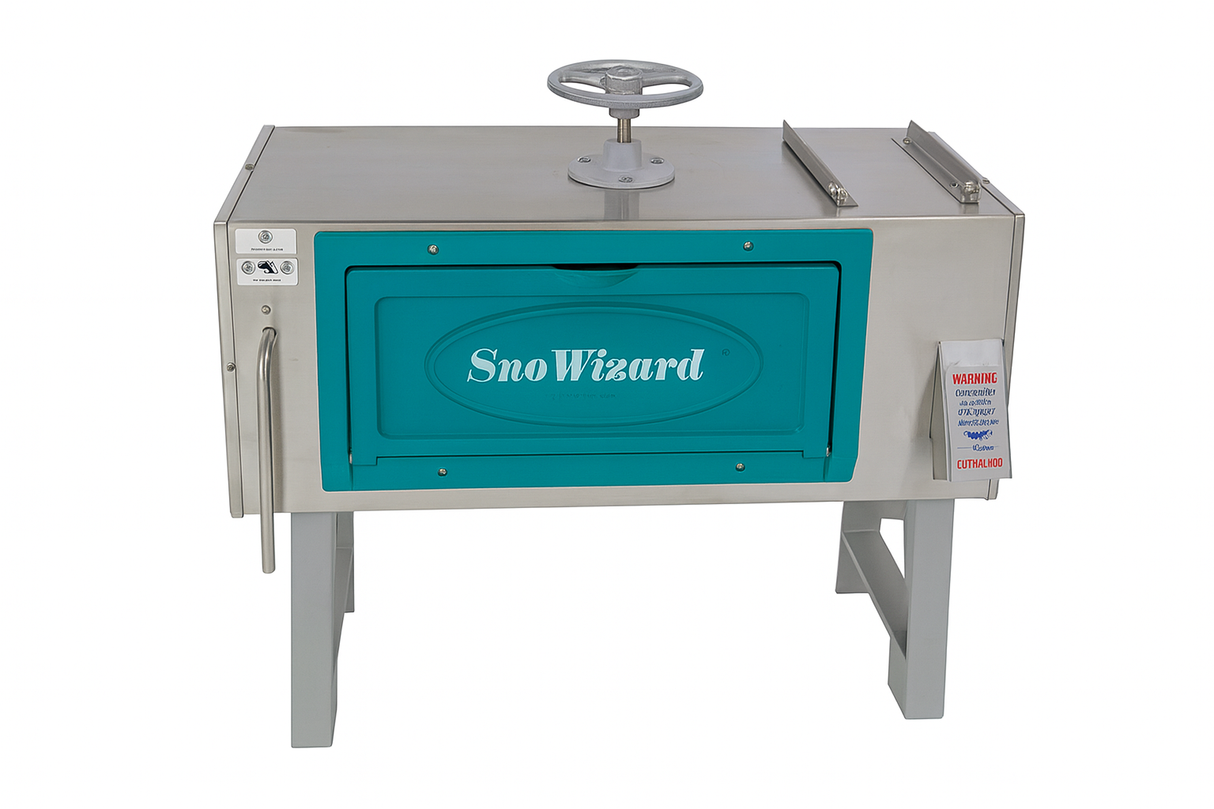Block Ice Shaver - SnoWizard SnoBall - New Orleans Style Snow Cones - Teal